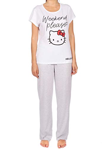 Hello Kitty Pijama para Mujer Gris Size X-Large