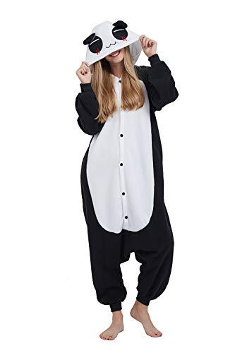 Pijama Animados Kigurumi Cosplay Panda Rojo Animal para Adulto Unisex