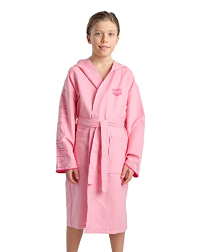 ARENA Zeal Plus Junior-Albornoz de Microfibra para niños JR, Pink-Hot_Pink, 8-9 años