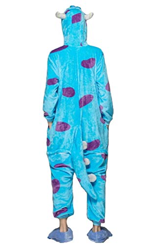Pijama Kigurumi - Confeccionado en una pieza - Ideal incluso como disfraz de animal para carnaval, Halloween, fiestas cosplay, suave y cómodo de usar Sullivan Small