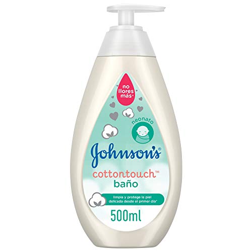 Johnson's Baby Cotton Touch Baño para la Piel Delicada del Recién Nacido - 500 ml