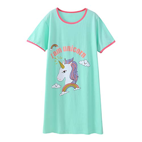 AOSKERA Unicornio camisón para niñas bonitas Ropa de Dormir, camison unicornio para niña
