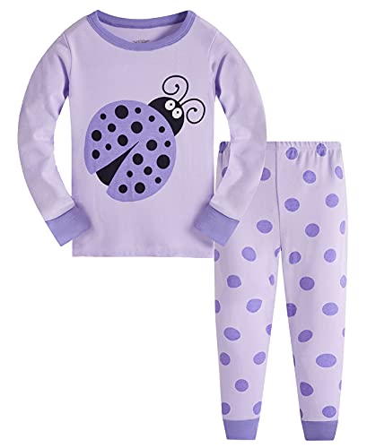 Pijama manga larga para niña con mariquita