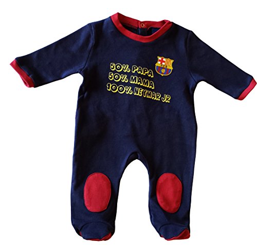 FC Barcelona - Pijama de bebé del Barça, Neymar Junior, colección oficial, azul, 24 mese