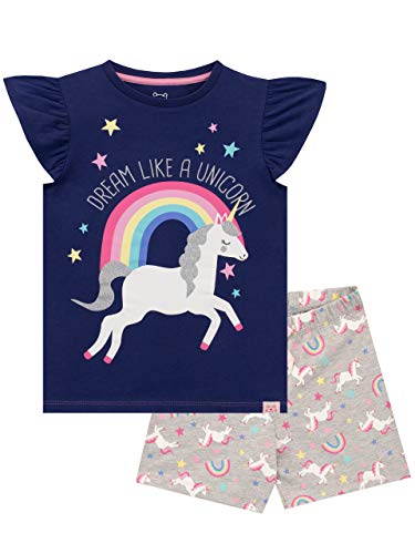 Harry Bear Corto Pijamas para Niñas Unicornio Azul 9-10 Años