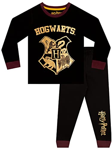Harry Potter Pijamas para Niños Hogwarts Negro 12-13 Años