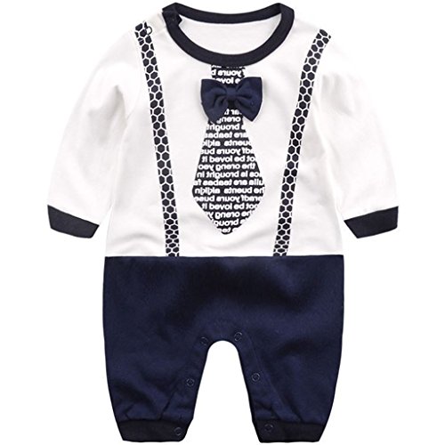 Aqui tienes un pijama al más puro estilo de un bebé jefazo , es 100% algodón