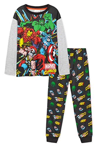 Marvel Pijama Niño Superheroes Avengers (13-14 años, Multicolor)