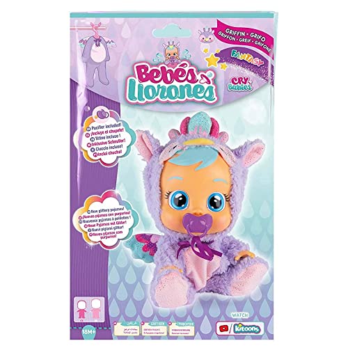 BEBÉS LLORONES Fantasy Pijama Grifo Violeta con Chupete Ropa para Bebé Llorón
