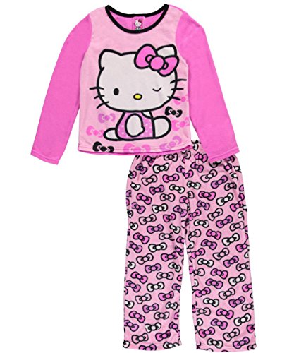 Hello Kitty Little Girls' 'Infinite Bows' 2-Piece Pajamas - pink/multi, 4