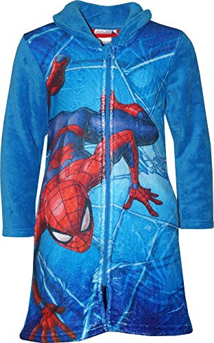 Marvel HS2055 Spiderman - Albornoz para niño (Forro Polar) Azul Azul 8 años