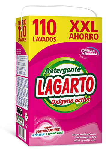Lagarto Detergente Oxígeno Activo - XXL 110 Lavados, 7150 g